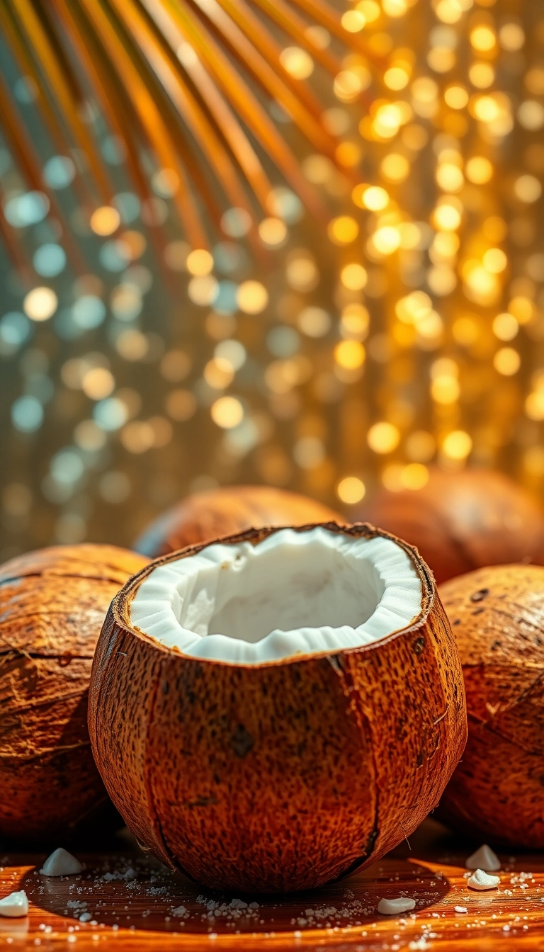 glitter coconut